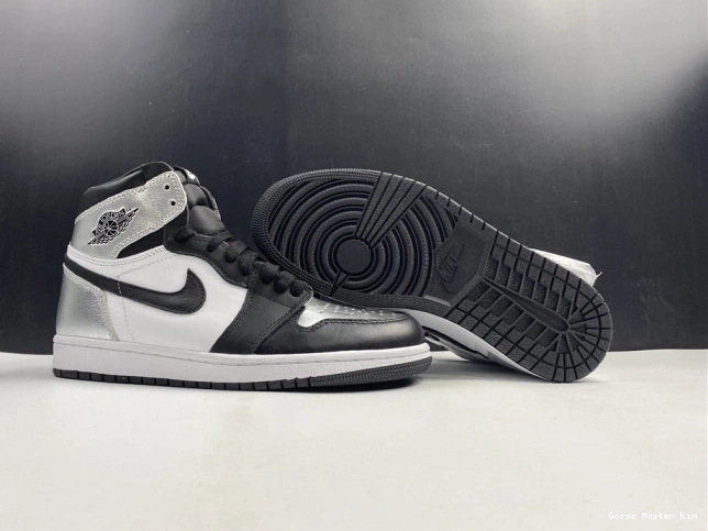 OG CD0461-001 SILVER 1 WMNS AIR HIGH TOE JORDAN 0811